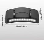Mudder 4 Pcs Hat Light Clip 11 LED Cap Lights Clip on Hat Headlamp Battery Powered Cap Brim Lamp Black Waterproof Ultra Bright Headgear Flashlight for Hunting Camping Fishing Hiking