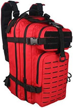 Lightning X Stocked EMS/EMT Trauma & Bleeding First Aid Responder Medical Backpack + Kit (Red)