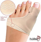 PediDocTM Bunion Corrector - Bunion Relief Sleeves Bunion Pads Brace Cushions Toe Straightener with Gel Toe Separator Spacer Straightener and Spreader - Hallux Valgus Relief Big Toe Alignment