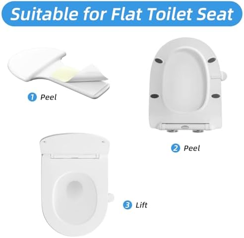 2 Pcs Toilet Seat Lifter, Plastic Toilet Lid Lifter, Avoid Touching the Toilets Lid for Office, Home and Hotel, Easy to Use