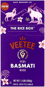 Veetee Rice Box - Basmati 1121 - Premium Authentic Rice - 1.1lb, Pack Of 6
