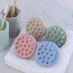 1Pc Silicone Shampoo Head Scalp Massage Brush Body Brush Hair Washing Comb Bath Shower Brush Massage Brush Hair Brush（Blue）