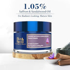 Blue Nectar Face Cream for Women for Aging Skin | Ayurvedic Daily Face Moisturizer for Women with Kumkumadi Saffron Oil for Skin | Hydrating Day & Night Cream (14 Herbs, 1.76 Oz)