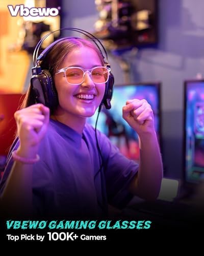 2 Packs Professional Sleep Glasses with 98.7% Blue Light Blocking Dual AR Coatings Amber Lens, Computer Gaming Glasses for Men Women, Anti Fatigue & Eye Strain