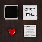 Mini Surprise Gift Box, a Gift for Long-Distance Relationships. Adorable Heart-shaped Box with Open Me Label, Ideal for Her Valentine’s Day, Anniversary or Birthday.