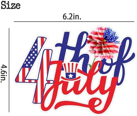 4th of July Birthday Cake Topper - USA Patriotic Independence Day Theme cake Decoration,American National Day Party Supplies