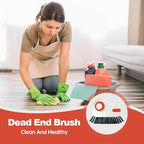 2 in 1 Groove Cleaning Brush, 2026 New Hard Bristle Brush, Multifunction Window Track Brush for Household Cleaning Tool, Compact Track Cleaning Brush for Sliding Door Track Cleaner (Orange,2)