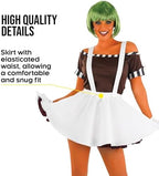 fun shack Womens Chocolate Factory Costume, Book Character Costumes for Adults, Womens Halloween Costumes