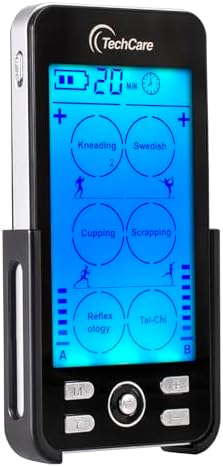 TENS Unit Muscle Stimulator EMS Machine for Pain Relief Dual Channel Electric Pulse Circulation Massager,Rechargeable Therapy Device for Back Neck Sciatica Muscle Recovery