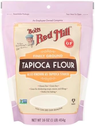 Bob's Red Mill Tapioca Flour, 16oz (Pack of 4) - Non GMO, Vegan, Paleo Friendly, Kosher