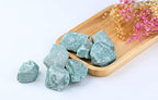 LAIDANLA Green Aventurine 2" Natural Rough Stones Crystal Large Raw Crystals Bulk Healing Gemstones for Reiki Healing Tumbling Fountain Rocks Wire Wrapping Decoration 4PCS 0.55lb