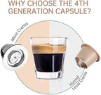 i Cafilas Set of 2 Stainless Steel Crema Espresso Reusable Capsule Coffee Pods for Refilling Capsules Pods for Nespresso Machines