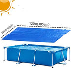 Rectangular Pool Cover,Inflatable Swimming Pool Cover, Pool Cover,Dust and Rainproof Home Pool Cover， Fits 120"x72"x22" (305 cm x183 cm)(10ft x 6.6ft)