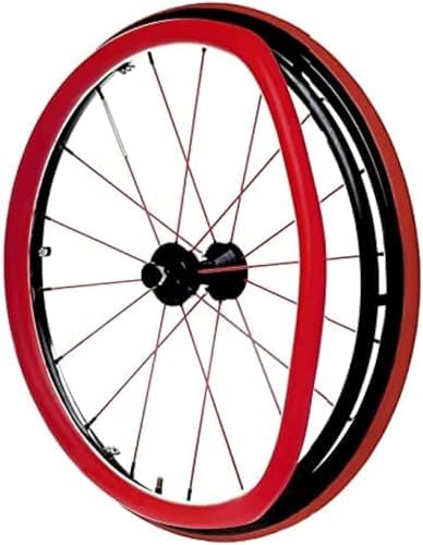 24 Inch/22 Inch Wheelchair Push Rim Covers, 1 Pair Non-Slip Wheelchair Hand Push Cover, Wheelchair Accessories, Push Ring Protective Cover, Wheelchair Rear Wheel(Black,24 Inch)
