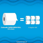 Cottonelle Ultra Clean Toilet Paper, 24 Super Mega Rolls (24 Super Mega Rolls = 144 Regular Rolls) (4 Packs of 6), 426 Sheets Per Roll, Packaging May Vary