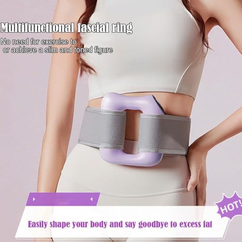 Multifunctional Full-Body Fascia Ring,2025 Upgraded Full-Body Fat Burning and Shaping,Adjustable 3 Modes/5 Levels Deep Tissue Vibrations with Portable Design,Ergonomic Electric Fascia Massager (C)
