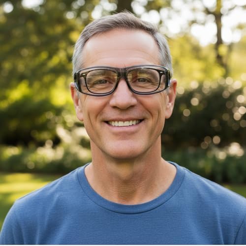 LVIOE Fit Over Blue Light Blocking Glasses and Computer Eyewear- Wear Over Prescription Glasses/Reading Glasses/RX Glasses