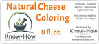 Natural Coloring for Cheese (Annatto; double strength) from Know-How Foods (8 fl. oz.)