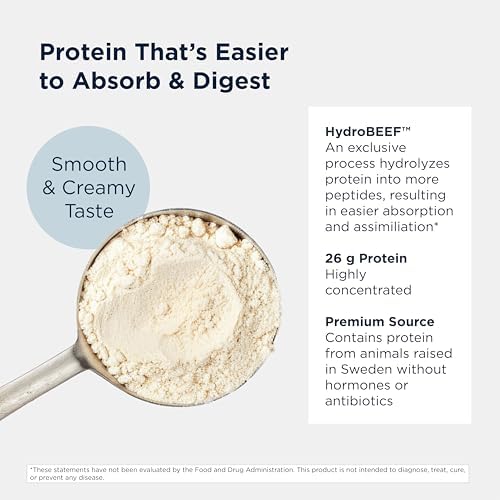 Designs for Health Bone Broth Protein Powder - 26g Grass-Fed, Collagen-Rich Beef Protein Isolate – Unflavored, Paleo, Non-GMO, Dairy-Free (30 Servings / 810g)