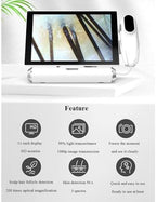 Skin Diagnostic Hair Analyzer, 11-inch Skin Scalp Detector MultiFunctional Hair Follicle Analyser Machine with 50x/200x Dual Heads, Skin Health Detection for Home Salon Use