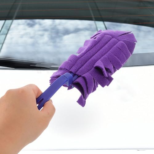 Zerodeko 6-Pack Heavy Duty Duster Replacement Cloth Reusable Dust Collector Pads Compatible with Various Handles for Home Office and Car Cleaning 7.28X4.44In