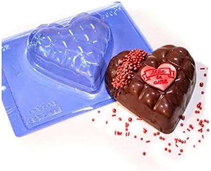 Porto Formas Large Heart Pillow Chocolate Mold (500g Shell)