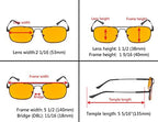 Eyekepper Memory Titanium Sleeping Glasses-Blue Light Blocking 97%-Computer Reading Glasses-Reduce Eyestrain Readers Dark Orange Tinted Lens (Black, 1.25)