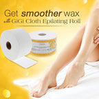Gigi Non Woven Cloth Epilating Roll for Hair Removal, Facial Waxing Strip Roll for Soft Waxes, 50 Yards