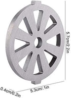 Fdit Meat Grinder Crusher Mincer 7mm Alloy Plate Disc Knife for Quick Mincing