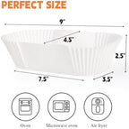 Loaf Bread Baking Liners, Paper Loaf Pan Liners, 2 LB Disposable Bread Tin Liners for Banana or Pumpkin Bread, Cake, Cupcake, Air Fryer Liner, Greaseproof, Non-Stick, 50 Pack, White