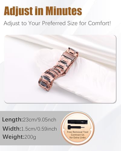 Jeracol 3X Strength Magnetic Copper Bracelet for Men - 99.9% Pure Copper Bracelet & Ring Set - Premium Fold-Over Clasp and Adjustable Length Sizing Tool & Jewelry Box