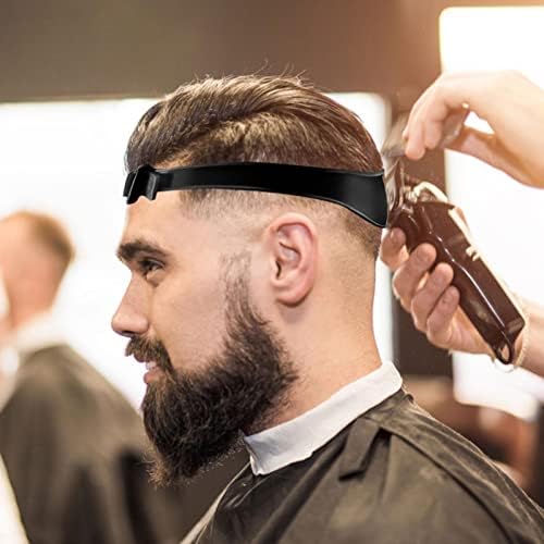 Silicone Haircut Band, Curved Haircut Guide Band, Silicone Fade Guide and Neckline Shaving Template, Self Hair Trimming Guide Band for Creating Skin Fade Guidelines and DIY Haircuts