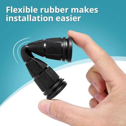 CHUNZEXI 4 PCS Bike Handlebar Grips, Rubber Bicycle Bar Grips Replacement, Non-Slip Handle Grips for Kids Bikes, Scooters, BMX, Mountain & Cruiser Bikes
