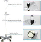 Infusion Stand, Thick Stainless Steel Infusion Stand, Medical Infusion Stand, Retractable Infusion Stand, Foldable Hook