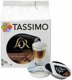 Tassimo L'OR Latte Macchiato Coffee Pods, 8 Servings