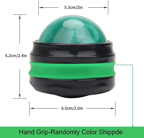 Coolrunner Massage Ball, Manual Roller Massager, Handheld Self Massage Therapy and Relax Full Body Tools for Sore Muscles, Shoulders, Neck, Arms, Legs, Back, Foot, Body (Green)