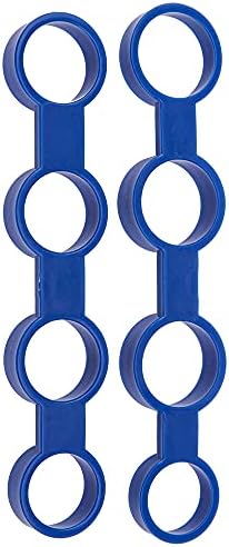 2Pcs Yootones Guitar Finger Expansion Sleeves Finger Force Span Tool Compatible with Ukulele Piano Saxophone Beginner (Blue)