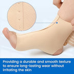 Velpeau Foot & Ankle Support Brace Compression Sleeve with Adjustable Strap, Elastic Wrap for Plantar Fasciitis, Achilles Tendonitis, Sprained, Sports Bandage Sock for Men & Women(Single, Khaki, M)