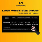 COPPER HEAL Long WRIST Brace compression Sleeve wraps Adjustable Bandage Right & Left Hands Strap Short Sleeves Wrap Recovery carpal tunnel wrist brace night support thumb