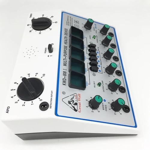 KWD808-I Electric Acupuncture Machine, 6 Output Patch Massager Care, 110-240V Electric Impulse Acupuncture Treatment, 5 Wave Types, 500-1060hpa