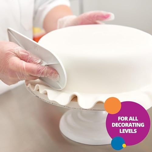 Renshaw White Fondant Icing for Cake Decorating - Ready to Roll, Edible Fondant for Cupcakes, Cookies, & Cake Decoration, Smooth & Easy to Use, Kosher, Light Vanilla Flavor - 2.2 lbs