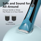 Body Hair Trimmer Men - Body Groomer, Groin Hair Trimmer for Men Waterproof Wet/Dry Use, Electric Ball Trimmer/Shaver with Charging Dock, Male Hygiene Razor, Mens Grooming Kit