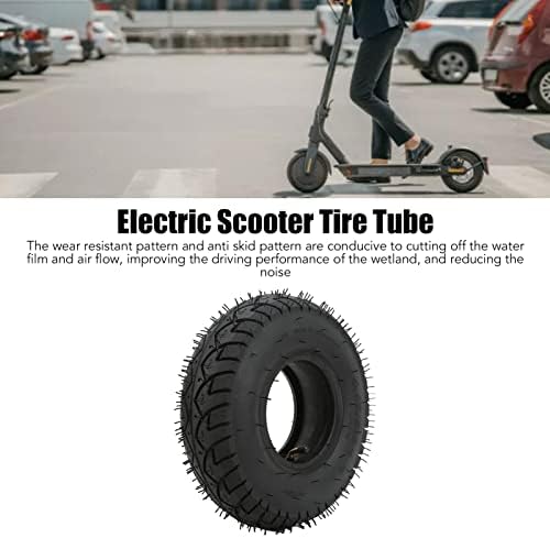 Diydeg 4.10/3.50‑5 Tire and Set, Inflatable Rubber Electric Scooter Outer Tire and, Anti Skid and Shockproof Scooter Replacement Wheels Spare Accessories