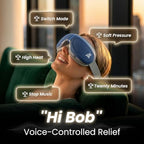 BOB AND BRAD Eye Massager with Heat and Cooling Voice Control, FSA Eligible HSA, EyeOasis 3 Voice Temple Massage, Heated Eye Massager for Migraines & Dry Eyes Relief, Fathers Day Dad Gifts for men mom