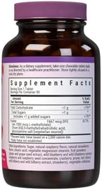 Bluebonnet EarthSweet Methylfolate 1000 mcg Cellular Active Coenzyme 5-MTHF L Methyl Folate Supplement - Prenatal & Energy Support - Non-GMO, Vegan, Gluten-Free - Raspberry - 90 Chewable Tablets