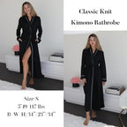 Ekouaer Womens Robes Lightweight Soft Knit Bathrobe Full Length Sleepwear with Pockets Ladies Loungewear S-3XL