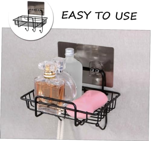 Cabilock Wall-Mounted Soap Rack for Bathroom Iron Draining Rack Storage Holder Hollow Bar Soap Holder for Kitchen