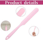 4 PCS Non-Stick Wax Spatulas Set, Silicone Wax Applicator Different Sizes Scrapers Reusable Silicone Stirring Stick For Home Salon Body Use (Pink)
