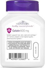 21st Century Gelatin 600mg, 100 Capsules by 21st Century