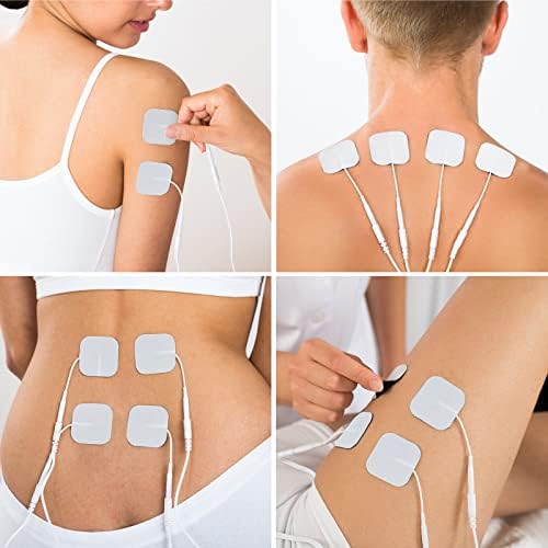 TENS Unit Replacement Pads, Self-Adhesive Electrode 20PCS, 2"x2" Electrode Pads for Muscle Stimulator Massager, Self-Adhesive TENS Pads for Electrotherapy